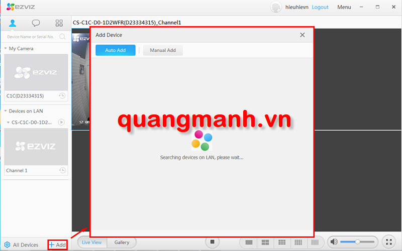 Hướng dẫn cài đặt camera EZVIZ trên máy tính để quan sát